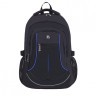 Рюкзак BRAUBERG HIGH SCHOOL 3 отделения Выбор черный/синий 46х31х18 см 271652 (1) (93224)