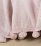 Плед с помпонами "розовая мечта" 200*220 см. (кор=12шт.) SANTALINO (981-008)