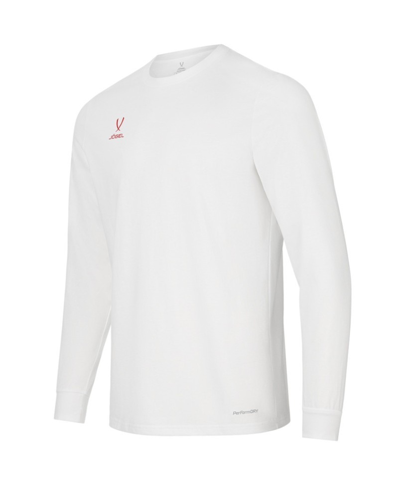 Футболка баскетбольная с длинным рукавом JOGEL DIVISION PerFormDRY Pre-Match Longsleeve Jersey, белый (2119010)