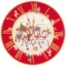 Тарелка обеденная lefard "часы" 27 см красная Lefard (85-1711)