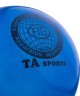 Мяч для художественной гимнастики RGB-102, 19 см, синий, с блестками (271227)