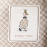 Фартук "family farm",60х70см 100% хлопок, клетка, кайма,твил,пропитка Lefard (850-748-7)