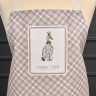 Фартук "family farm",60х70см 100% хлопок, клетка, кайма,твил,пропитка Lefard (850-748-7)