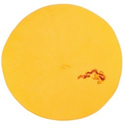 Полотенце круглое вафельное "год дракона",70см,оранжевый, SANTALINO (850-841-72)