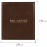Альбом нумизмата из экокожи для монет и купюр OPTIMA 245х270 мм STAFF 238075 (1) (93045)