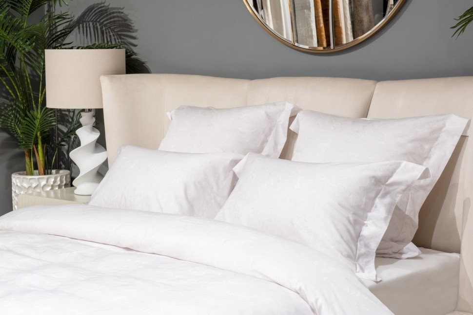 Простыня сатин 400TC, белый, 270*280 (TT-00014771)