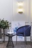 Стул велюр темно-синий/хром 53*62*83см (TT-00004641)