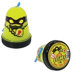 Слайм (лизун) Slime Ninja, светится в темноте, желтый, 130 г S130-19 (69217)