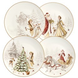 Набор тарелок закусочных lefard "морозко" 4 шт. 20,5 см Lefard (85-2038-1)