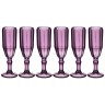 Набор бокалов для шампанского "рока" 6шт. серия "muza color" 150 мл высота=20 см. Lefard (694-023)
