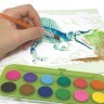 Серия Dino: Набор для рисования с палитрой и готовыми эскизами (5 эскизов, краски, кисти) (15052_NSDA)