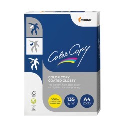 Бумага для цветной лазерной печати Color Copy Glossy А4, 135 г/м2, 250 листов, глянцевая (65325)