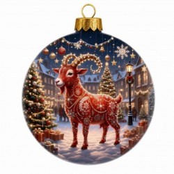 Новогодний шар Огни желаний с кристаллами Swarovski (4097)