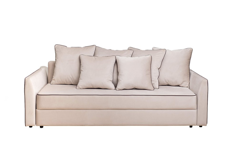 Диван Mores(K)кант трехмест.раскл. велюр беж. Colton 002-BEG 226*103*94 (TT-00011013)