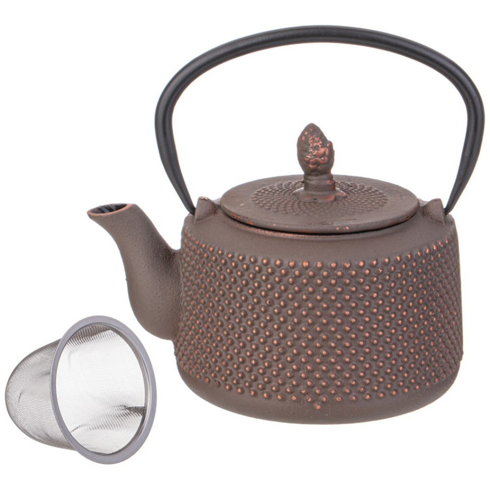 Заварочный чайник чугунный с эмалированным покрытием внутри 850 мл Lefard (734-093)