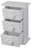 Шкатулка с 3-мя ящиками коллекция "снежно-белый прованс" 26*16*9 см. (кор=8 шт.) Lefard (222-602)