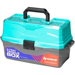 Ящик для снастей Nisus Tackle Box трехполочный бирюзовый N-TB-3-Т (67175)