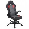 Кресло компьютерное Brabix Skill GM-005 экокожа черное/красное 532496 (1) (91142)