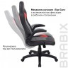 Кресло компьютерное Brabix Skill GM-005 экокожа черное/красное 532496 (1) (91142)