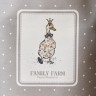 Фартук "family farm",60х70см 100% хлопок,серый, кайма,твил,пропитка Lefard (850-750-7)