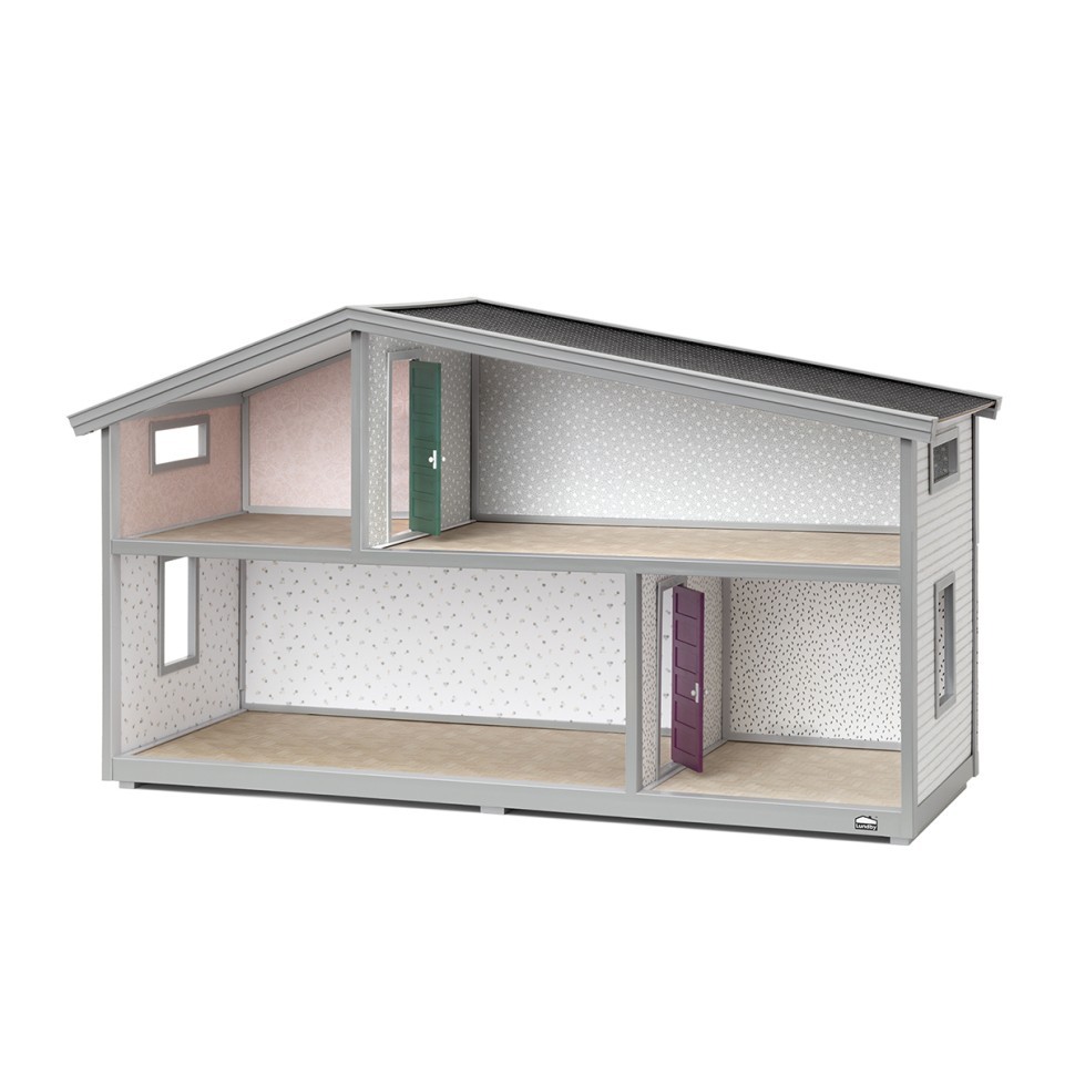 Кукольный домик, открытый на 360°, обои в наборе, для кукол 12 см (LB_60102100)