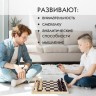 Шахматы классические обиходные деревянные лакиров доска 29х29 см ЗОЛОТАЯ СКАЗКА 664669 (1) (95516)