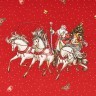 Скатерть "с новым годом" 110х140см ,красный, 100% хлопок,твил пропитка Lefard (850-763-20)