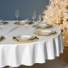 Скатерть  d220 cm круглая, "феерия. серебро", цвет: белый, tm lefard, полиэстер 100% Lefard (986-004-26)