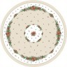 Скатерть  d185 cm круглая, "celebration", цвет: бежевый, tm lefard, полиэстер 100% Lefard (986-001-25)
