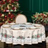 Скатерть  d185 cm круглая, "celebration", цвет: бежевый, tm lefard, полиэстер 100% Lefard (986-001-25)