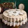 Скатерть круглая "celebration" 190см ,бежевый, 100% хлопок,твил,горох пропитка Lefard (850-734-22)