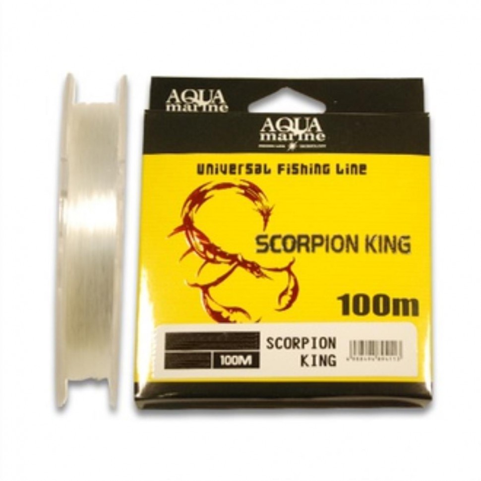 Леска YGK Scorpion King 1.0 / 0,165мм 100м (2,38 кг) прозрачная 1951215 (76041)