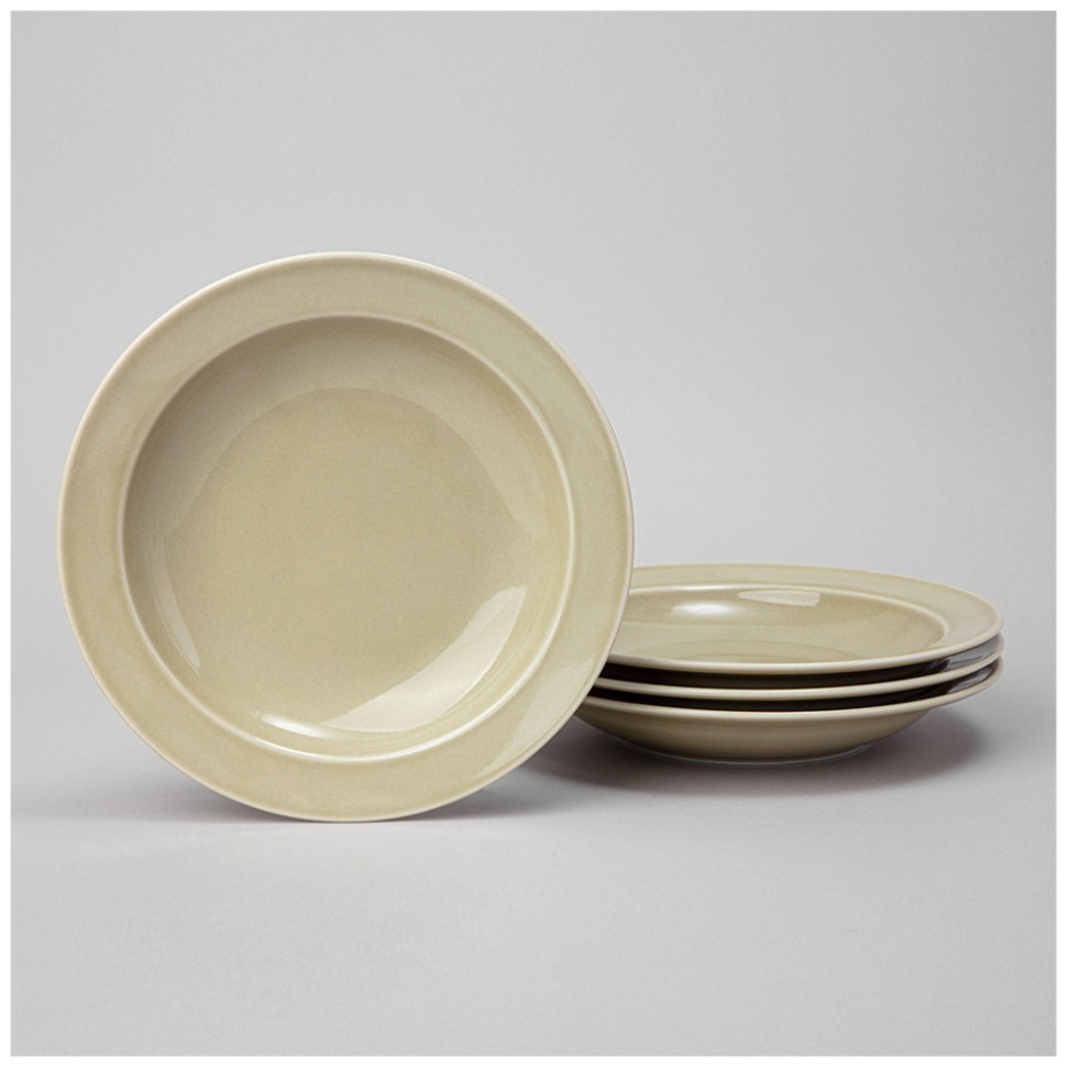 Набор тарелок суповых lefard tint 22,5 см (фисташковый) 4 шт. Lefard (48-857-2)