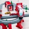 Железная дорога игрушка "Мой город, 80 предметов", на батарейках (G201-010)
