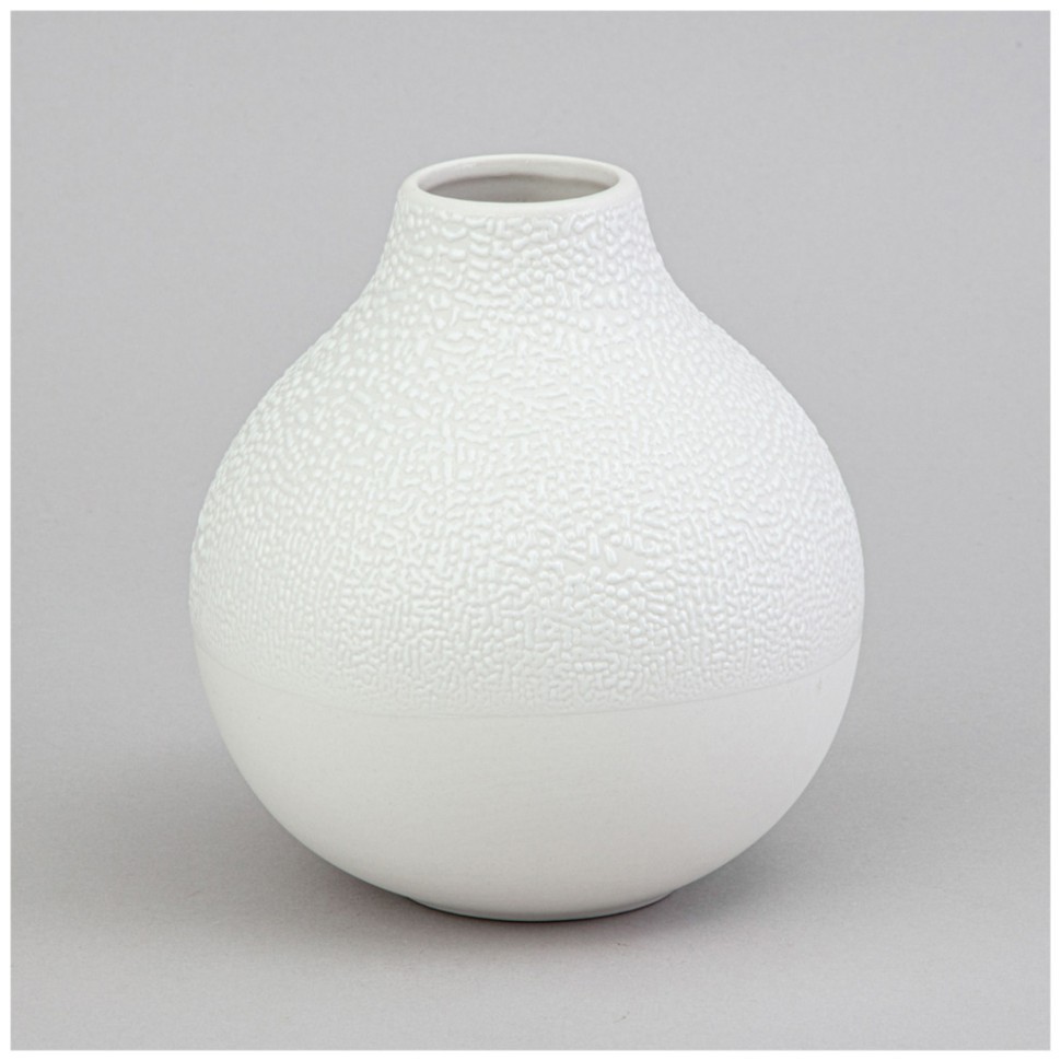 Ваза коллекция "жемчужина" 12*12*13,2см  цвет: белый Lefard (374-157)