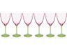 Набор бокалов для вина из 6 шт. '"kate optic" 400 мл. высота=21 см (кор=8набор.) Bohemia Crystal (674-676)