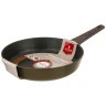 Сковорода agness "spicy" с "мраморным" антипригар.покрытием 28*5.8 см цвет: оливковый Agness (947-543)