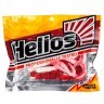 Твистер Helios Credo Four Tail 2,35"/6,0 см, цвет Red & White 10 шт HS-20-003 (78115)