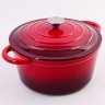 Кастрюля чугун 3,8 л эмаль/покрытие красная Mayer&Boch (40621)