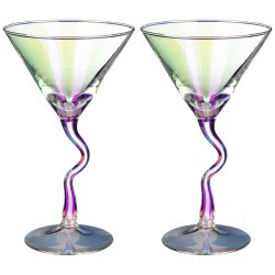 Набор бокалов из 2 шт для шампанского  "лиловая дымка" 200 мл Lefard (194-644)