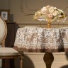 Скатерть круглая " royal garden" 150 см,белый ,100% хлопок ,твил с пропиткой Lefard (850-754-24)