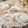 Скатерть круглая " royal garden" 150 см,белый ,100% хлопок ,твил с пропиткой Lefard (850-754-24)