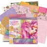 Серия Space: Раскраска для девочек (35 розовых скетч страниц, 12 цветных карандашей) (11373_NSDA)