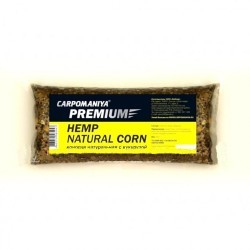 Прикормка Конопля натуральная с кукурузой Карпомания Premium 550г (74956)