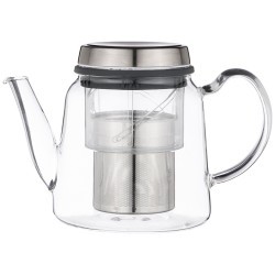 Заварочный чайник с фильтром нжс 800 мл, жаропрочное стекло Agness (884-044)