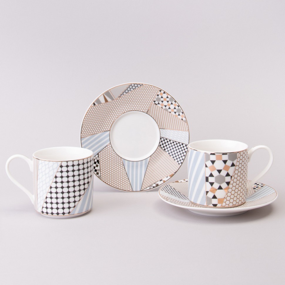 Чайный набор lefard "top style" на 2 пер. 4 пр. 250 мл Lefard (165-595)