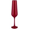 Набор бокалов для шампанского "sandra sprayed red" из 6 шт. 200 мл. высота=25 см. Bohemia Crystal (674-713)