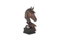 Статуэтка "Голова лошади" цвет бронза 27*27*42см (TT-00011577)