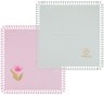 Комплект салфеток из 2-х шт "тюльпан"  40х40,, розовый+голубой,3d вышивка,100% х/б SANTALINO (850-122-7)
