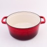 Кастрюля чугун 4,7 л эмаль/покрытие красная Mayer&Boch (40633)